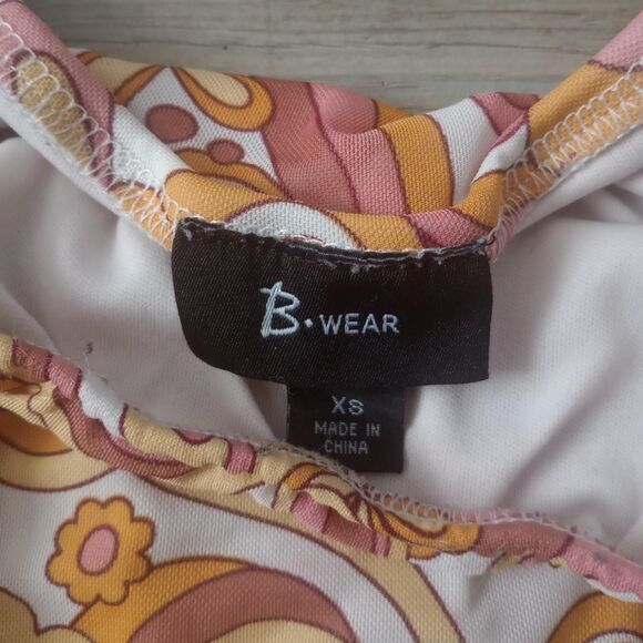 Y2K Funky Ruched Floral Micromesh Fairy Top - Picture 4 of 5